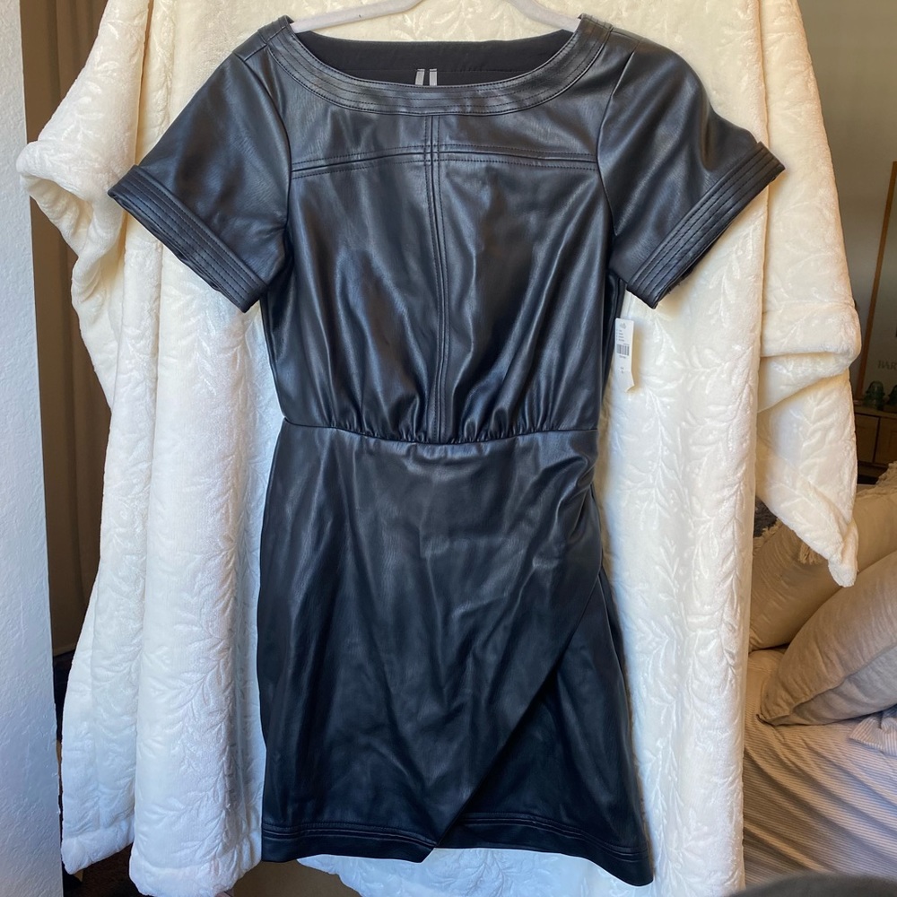 NWT Anthropologie Pleather Dress